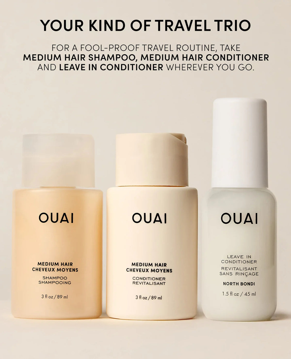 Medium Hair Travel Set